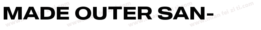 MADE OUTER SAN字体转换